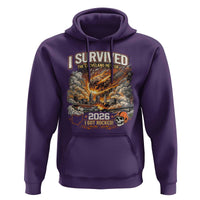 I Survived The Cleveland Meteor 2026 Hoodie Funny Ohio Apocalypse Meme Vintage Football Fan Humor