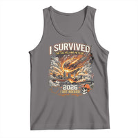 I Survived The Cleveland Meteor 2026 Tank Top Funny Ohio Apocalypse Meme Vintage Football Fan Humor