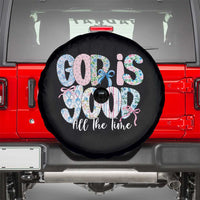 God Is Good All The Time Coquette Christian Faith Spare Tire Cover Floral Patchwork Aesthetic Bow Cute Religious Gift