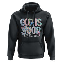 God Is Good All The Time Coquette Christian Faith Hoodie Floral Patchwork Aesthetic Bow Cute Religious Gift