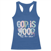 God Is Good All The Time Coquette Christian Faith Racerback Tank Top Floral Patchwork Aesthetic Bow Cute Religious Gift