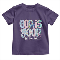 God Is Good All The Time Coquette Christian Faith Toddler T Shirt Floral Patchwork Aesthetic Bow Cute Religious Gift