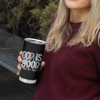 God Is Good All The Time Coquette Christian Faith Tumbler Cup Floral Patchwork Aesthetic Bow Cute Religious Gift