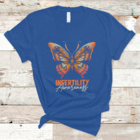 Infertility IVF T Shirt Infertility Awareness Orange Week Support Squad Butterfly - Wonder Print Shop