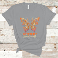 Infertility IVF T Shirt Infertility Awareness Orange Week Support Squad Butterfly - Wonder Print Shop