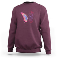 Mental Health Matters Sweatshirt Be Kind Mental Health Matters Floral Butterfly Motivational Mental Health Awareness - Wonder Print Shop