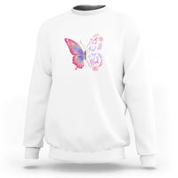 Mental Health Matters Sweatshirt Be Kind Mental Health Matters Floral Butterfly Motivational Mental Health Awareness - Wonder Print Shop