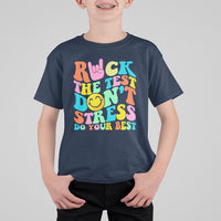 Funny Teacher T Shirt For Kid Teachers Rock The Test Don't Stress Just Do Your Best Funny Testing Day - Wonder Print Shop