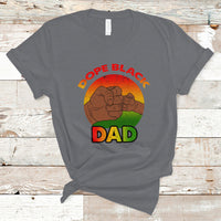 Black Dad T Shirt Vintage Dope Black Dad Father's Day Gift for Proud Black Father Afro Melanin Mens - Wonder Print Shop