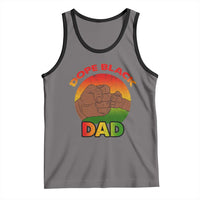 Dope Black Dad Tank Top Fist Bump Retro Vintage Father's Day Gift