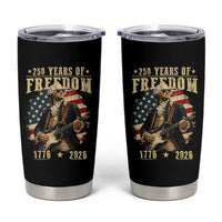 250 Years of Freedom George Washington Rock Star Tumbler Cup Funny Electric Guitar Player Vintage American Flag 1776 to 2026 Semiquincentennial