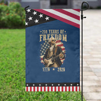 250 Years of Freedom George Washington Rock Star Patriotic Garden Flag Funny Electric Guitar Player Vintage American Flag 1776 to 2026 Semiquincentennial