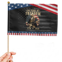 250 Years of Freedom George Washington Rock Star Patriotic Handheld Flag Funny Electric Guitar Player Vintage American Flag 1776 to 2026 Semiquincentennial