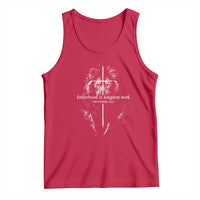Christian Dad Lion of Judah Cross Spiritual Warrior Tank Top Fatherhood Is Kingdom Work Proverbs 22:6 Religious Fathers Day