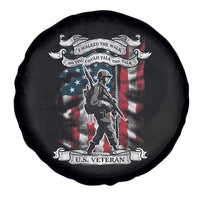 American Veteran Spare Tire Cover I Walked The Walked So You Could Talk The Talk American Flag