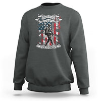American Veteran Sweatshirt I Walked The Walked So You Could Talk The Talk American Flag - Wonder Print Shop