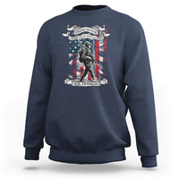 American Veteran Sweatshirt I Walked The Walked So You Could Talk The Talk American Flag - Wonder Print Shop