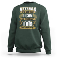 American Veteran Sweatshirt Veteran It's That I Did And Others Didn't Proud Patriot - Wonder Print Shop