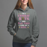 Female Veteran Hoodie I'm A Combat Boots And Dog Tags Kind Of Girl - Wonder Print Shop