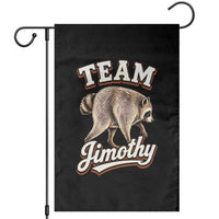 Team Jimothy Funny Viral Seattle Raccoon Legend Garden Flag Trash Panda Meme Vintage Sports Style Graphic