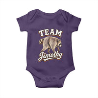 Team Jimothy Funny Viral Seattle Raccoon Legend Baby Onesie Trash Panda Meme Vintage Sports Style Graphic