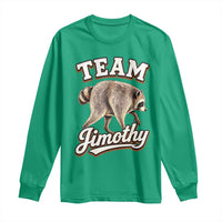 Team Jimothy Funny Viral Seattle Raccoon Legend Long Sleeve Shirt Trash Panda Meme Vintage Sports Style Graphic