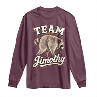 Team Jimothy Funny Viral Seattle Raccoon Legend Long Sleeve Shirt Trash Panda Meme Vintage Sports Style Graphic