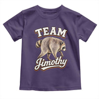 Team Jimothy Funny Viral Seattle Raccoon Legend Toddler T Shirt Trash Panda Meme Vintage Sports Style Graphic
