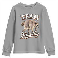 Team Jimothy Funny Viral Seattle Raccoon Legend Youth Sweatshirt Trash Panda Meme Vintage Sports Style Graphic