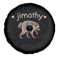 Cute Jimothy the Raccoon Heart Graphic Spare Tire Cover Viral Seattle Trash Panda Meme