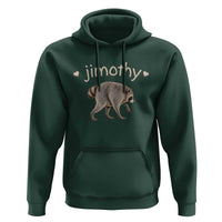 Cute Jimothy the Raccoon Heart Graphic Hoodie Viral Seattle Trash Panda Meme