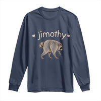 Cute Jimothy the Raccoon Heart Graphic Long Sleeve Shirt Viral Seattle Trash Panda Meme