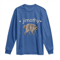 Cute Jimothy the Raccoon Heart Graphic Long Sleeve Shirt Viral Seattle Trash Panda Meme