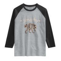 Cute Jimothy the Raccoon Heart Graphic Raglan Shirt Viral Seattle Trash Panda Meme