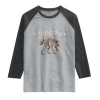 Cute Jimothy the Raccoon Heart Graphic Raglan Shirt Viral Seattle Trash Panda Meme