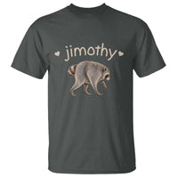 Cute Jimothy the Raccoon Heart Graphic T Shirt Viral Seattle Trash Panda Meme