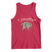 Cute Jimothy the Raccoon Heart Graphic Tank Top Viral Seattle Trash Panda Meme