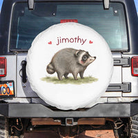 Cute Watercolor Viral Jimothy the Raccoon Spare Tire Cover Viral Seattle Trash Panda Meme