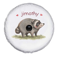 Cute Watercolor Viral Jimothy the Raccoon Spare Tire Cover Viral Seattle Trash Panda Meme