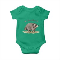 Cute Watercolor Viral Jimothy the Raccoon Baby Onesie Viral Seattle Trash Panda Meme