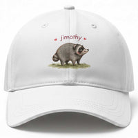 Cute Watercolor Viral Jimothy the Raccoon Baseball Cap Viral Seattle Trash Panda Meme