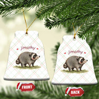 Cute Watercolor Viral Jimothy the Raccoon Ceramic Ornament Viral Seattle Trash Panda Meme