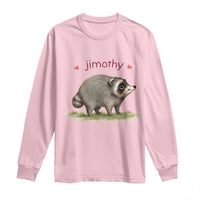 Cute Watercolor Viral Jimothy the Raccoon Long Sleeve Shirt Viral Seattle Trash Panda Meme
