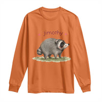 Cute Watercolor Viral Jimothy the Raccoon Long Sleeve Shirt Viral Seattle Trash Panda Meme