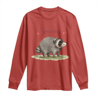 Cute Watercolor Viral Jimothy the Raccoon Long Sleeve Shirt Viral Seattle Trash Panda Meme