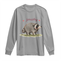 Cute Watercolor Viral Jimothy the Raccoon Long Sleeve Shirt Viral Seattle Trash Panda Meme