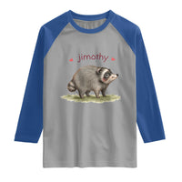 Cute Watercolor Viral Jimothy the Raccoon Raglan Shirt Viral Seattle Trash Panda Meme