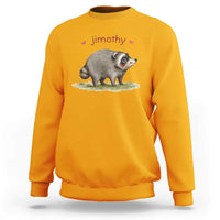 Cute Watercolor Viral Jimothy the Raccoon Sweatshirt Viral Seattle Trash Panda Meme
