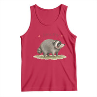Cute Watercolor Viral Jimothy the Raccoon Tank Top Viral Seattle Trash Panda Meme