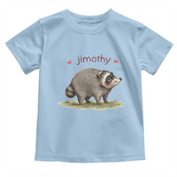 Cute Watercolor Viral Jimothy the Raccoon Toddler T Shirt Viral Seattle Trash Panda Meme